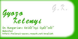 gyozo kelenyi business card